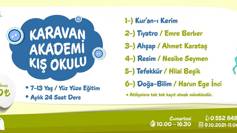 Karavan Akademi Kış Okulu Kayıtları Başladı