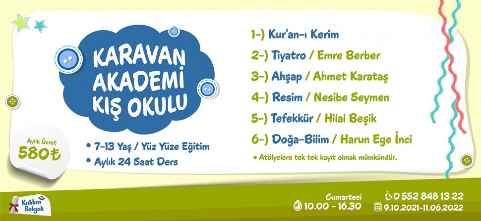 Karavan Akademi Kış Okulu Kayıtları Başladı