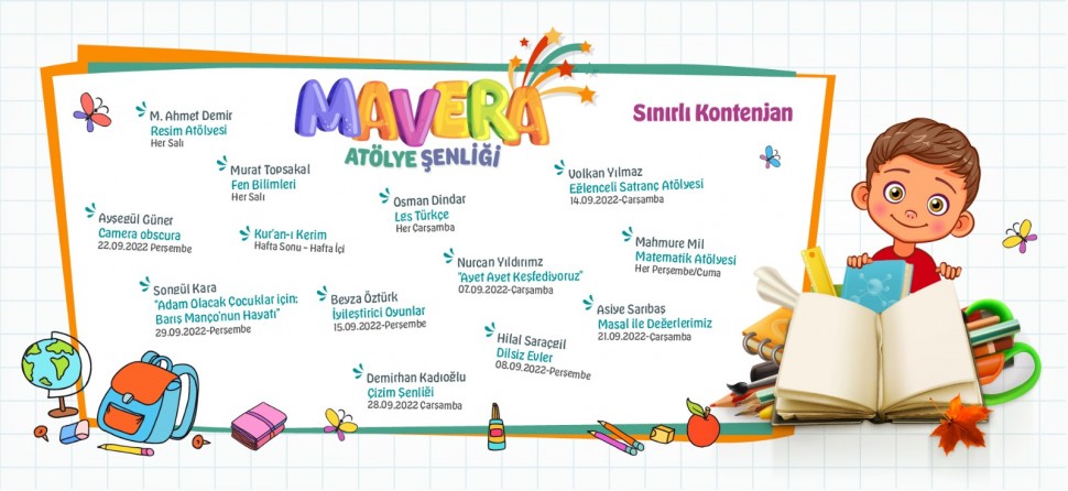 Mavera Akademi Ücretsiz Eylül Ayı Atölyeleri